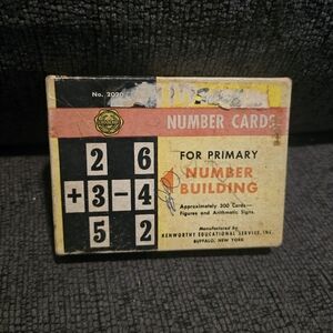 Kenworthy | Vintage Mid-Century Number Cards for Primary Number Building